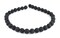The Bead Chest 12mm Black Lava Gemstone Beads Round Crystal Energy Stone Healing Power for Jewelry Making, 15 Inch Strand